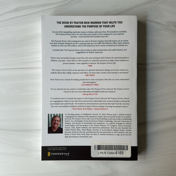 NWT The Purpose Driven Life Book - Picture 2 of 3